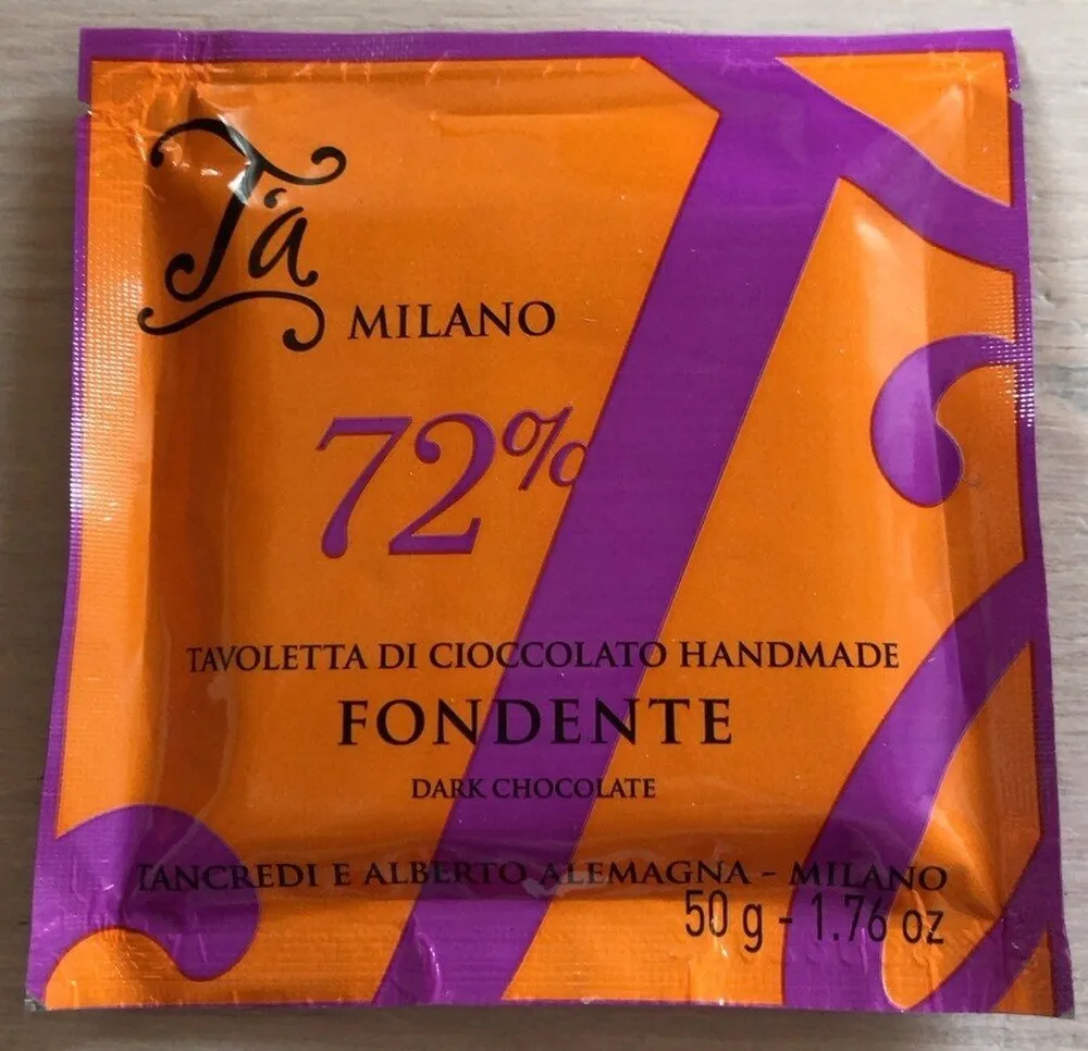 Tavoletta di cioccolato fondente 72%