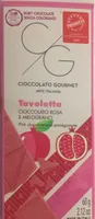 Tavoletta cioccolato rosa e melograno