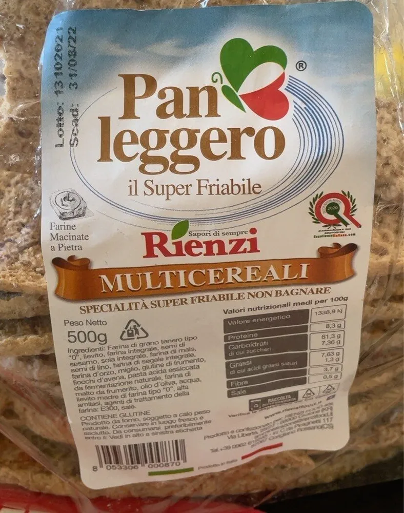 Pan leggero multicereali