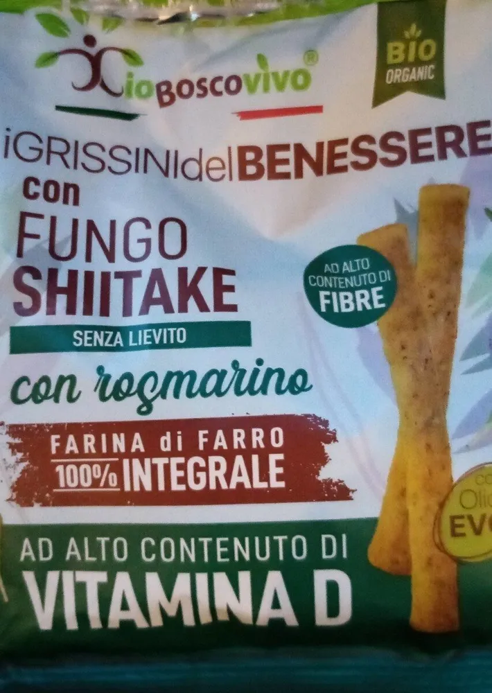 I grissini ricchi di vitamina d con funghi shiitake e rosmarino