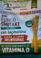 I grissini ricchi di vitamina d con funghi shiitake e rosmarino