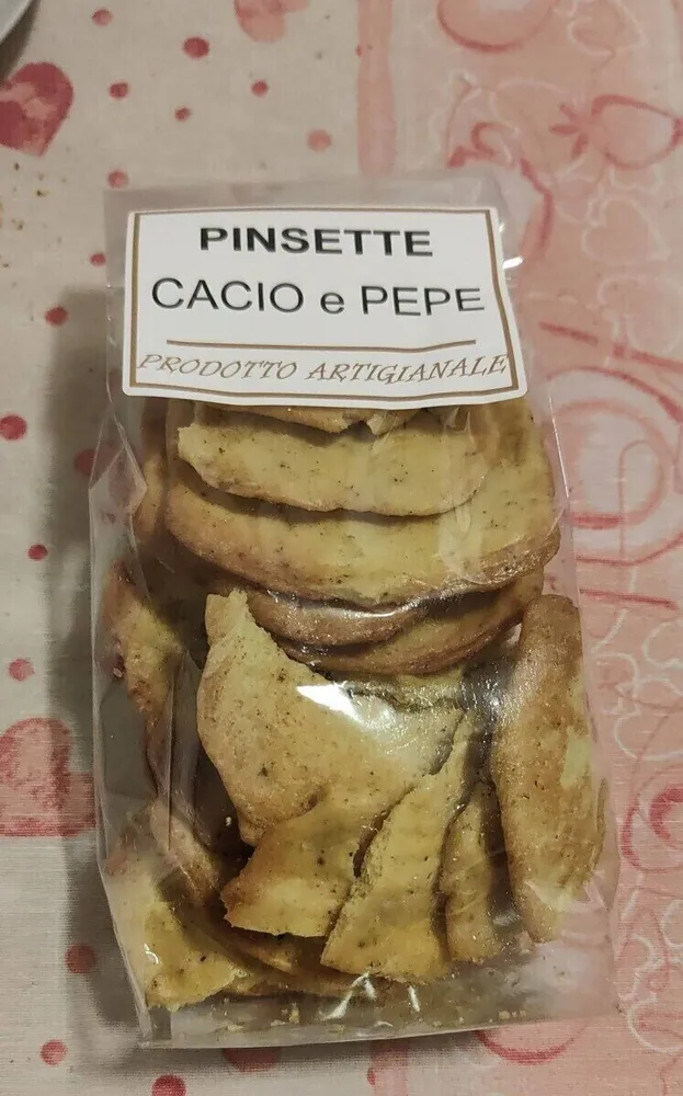 Pinsette croccanti cacio e pepe