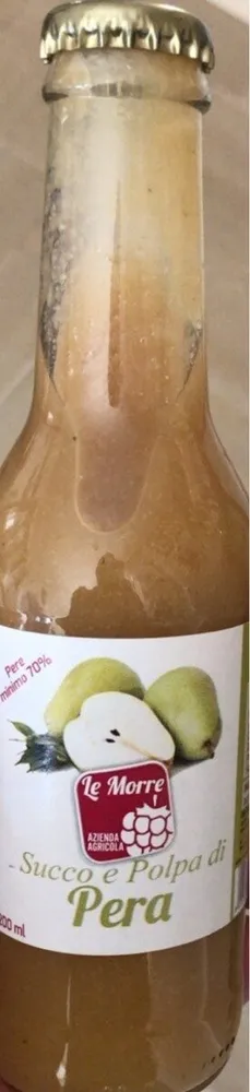 Succo e polpa di pera
