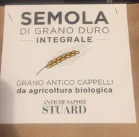 Semola di grano duro integrale cappelli