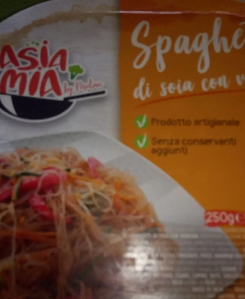 Spaghetti di soia con verdure