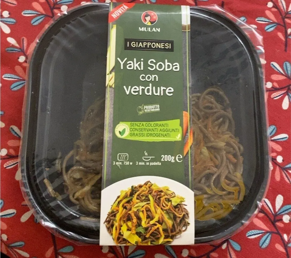 Yaki soba con verdure