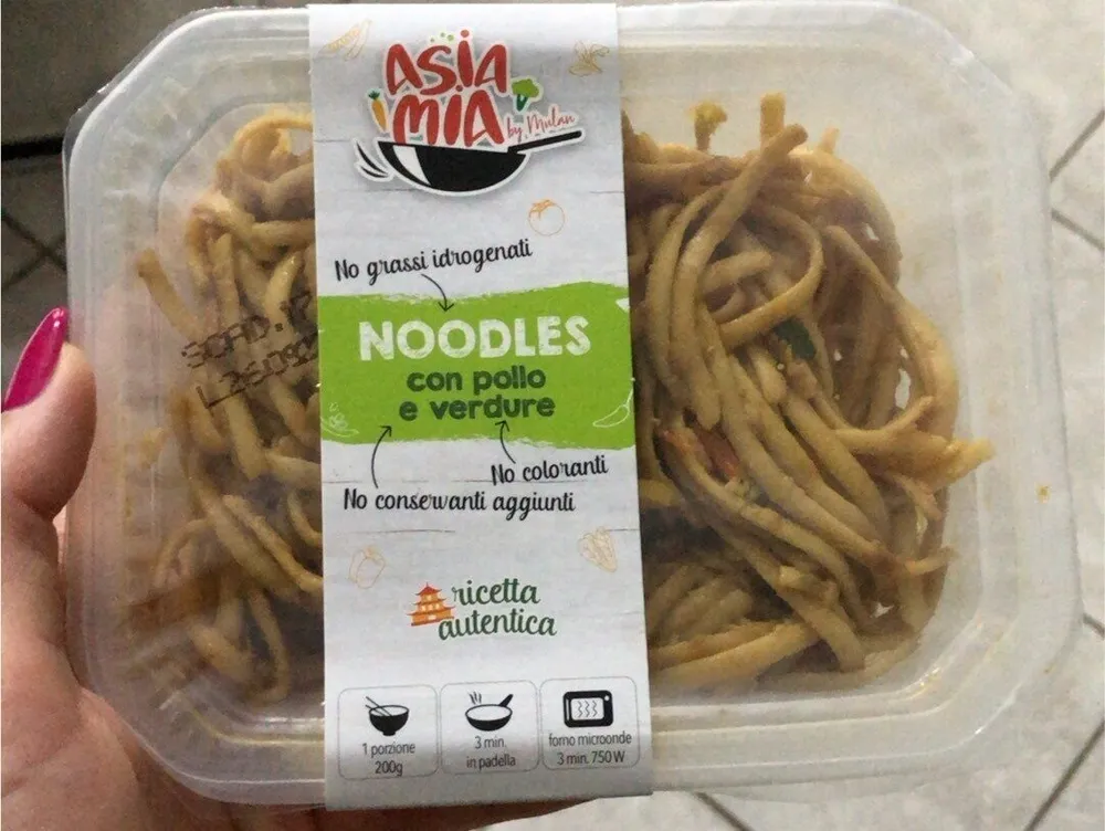Noodles pollo e verdure