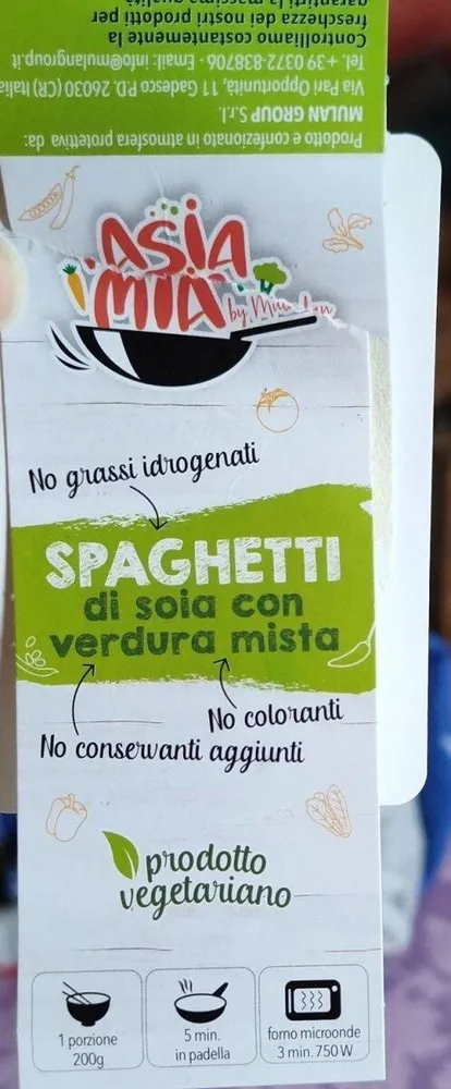 Spaghetti di soia con verdura mista