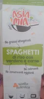 Spaghetti di riso con verdure e carne