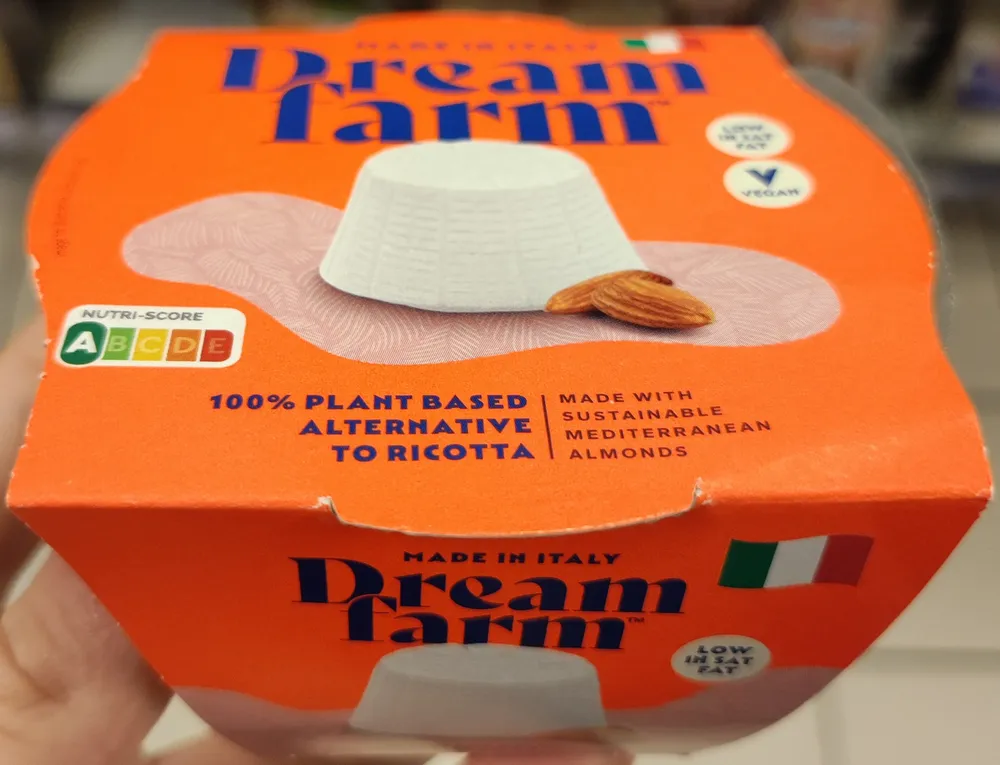 Plant based alternative to ricotta