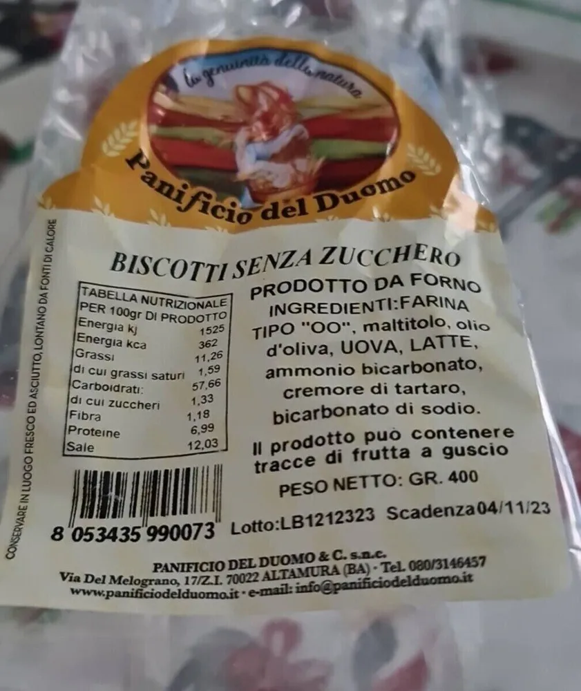 Biscotti senza zucchero