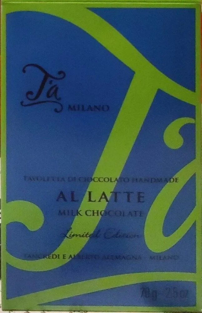 Tavoletta di cioccolato handmade al latte
