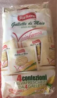 Gallette di mais senza glutine