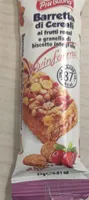 Barretta di cereali ai frutti rossi e granella