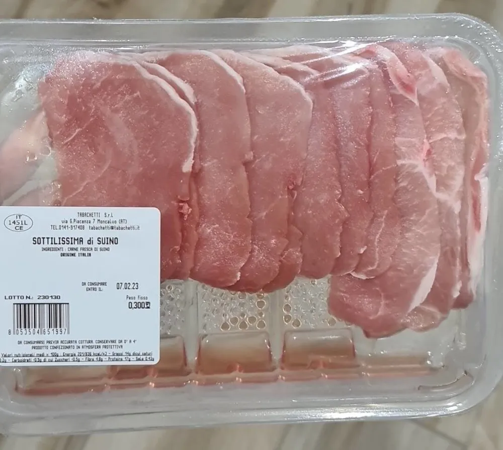Sottilissima di suino