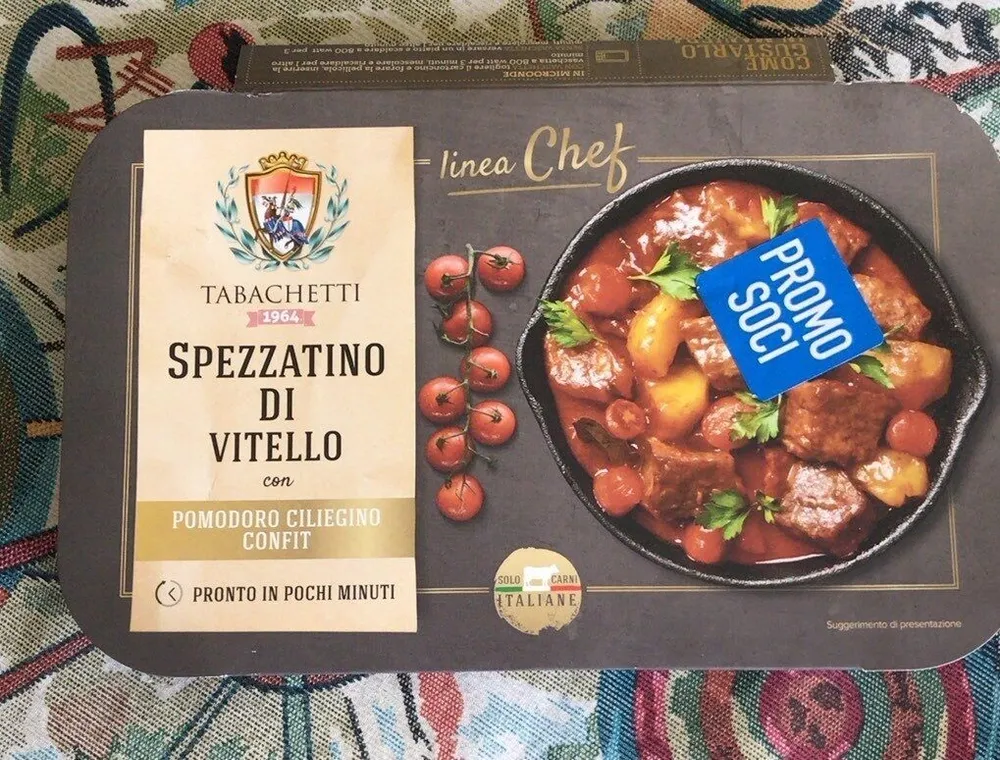 Spezzatino di vitello con pomodoro ciliegino confit