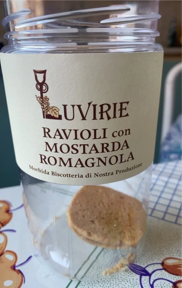 Ravioli con mostarda romagnola