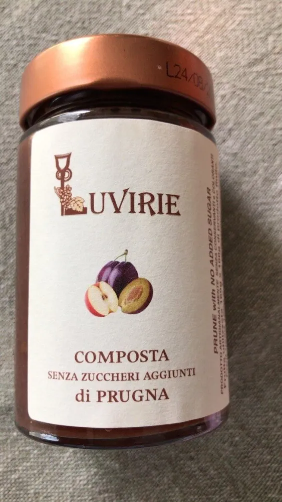 Composta di prugna senza zuccheri aggiunti