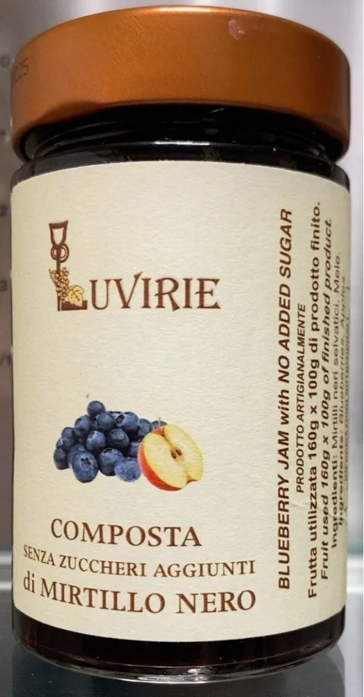 Composta di mirtillo nero
