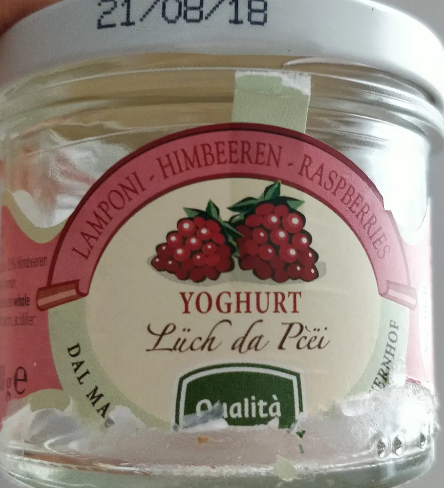 yogurt lamponi