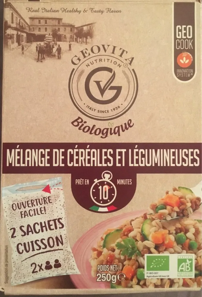 Mélange de céréales et légumineuses