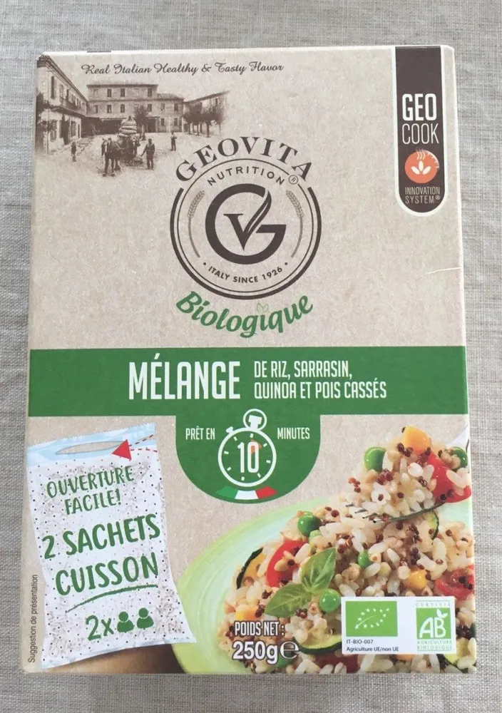 Mélange de riz, sarrazin, quinoa et pous cassés