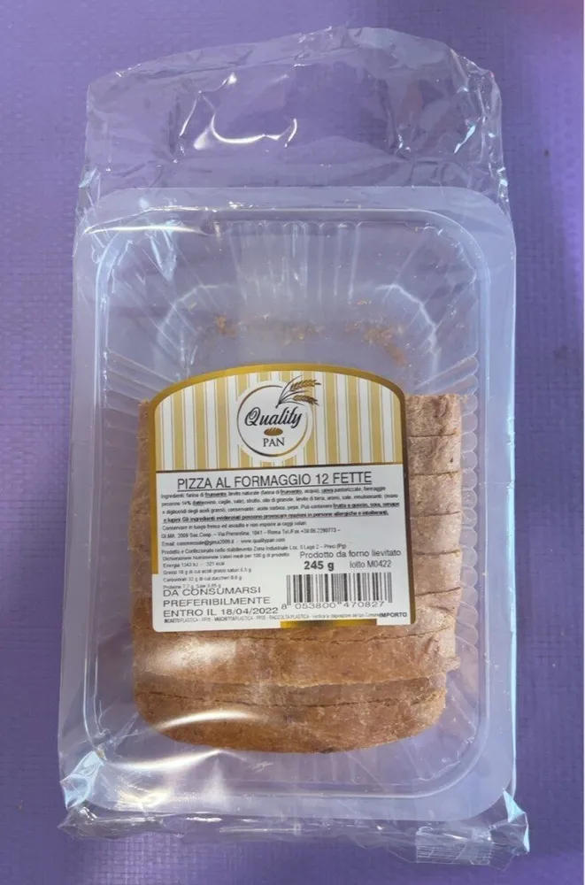Pizza al formaggio 12 Fette