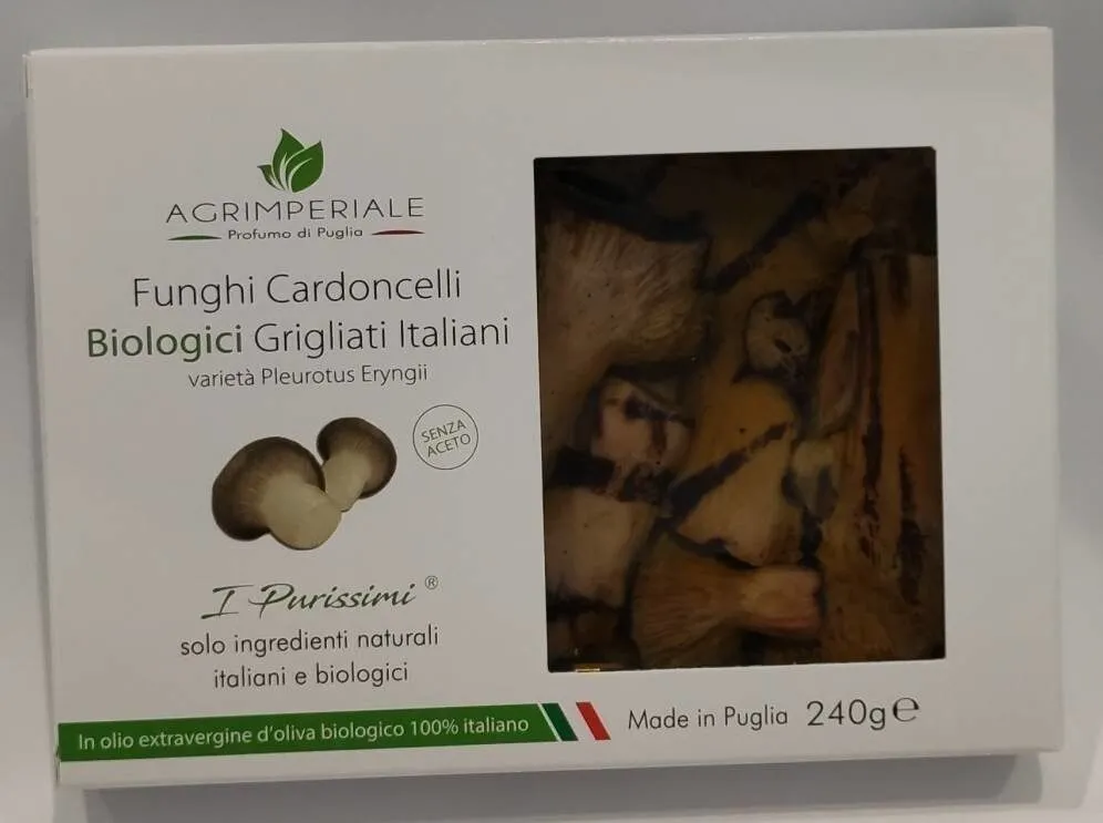 Funghi Cardoncelli biologici grigliati italiani