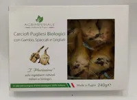Carciofi pugliese biologici con gambo spaccati e grigliati