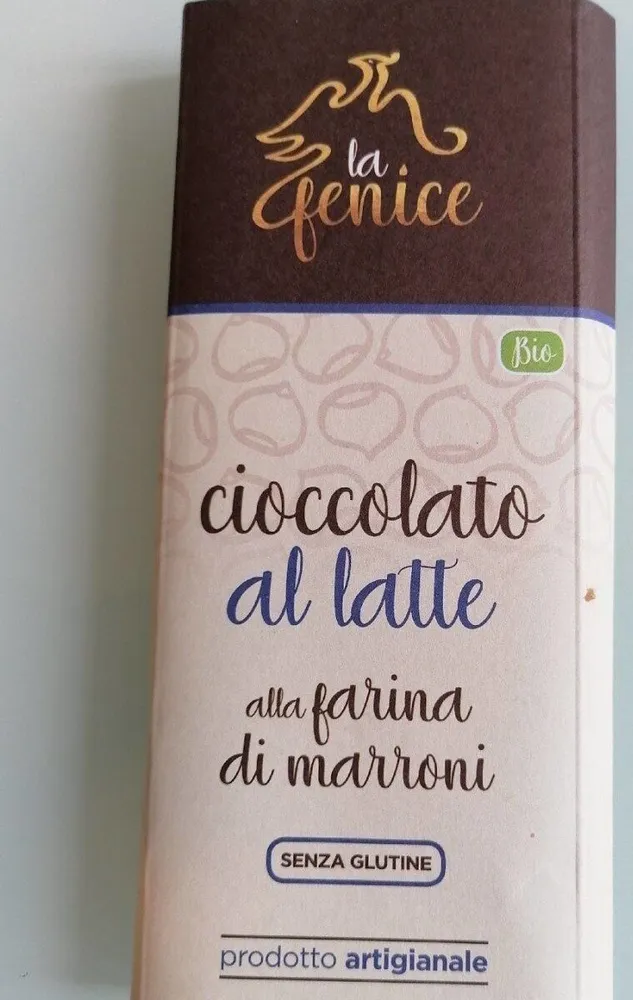 Cioccolato al latte alla farina di marroni
