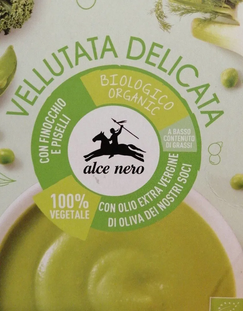 Vellutata delicata con finocchio e piselli