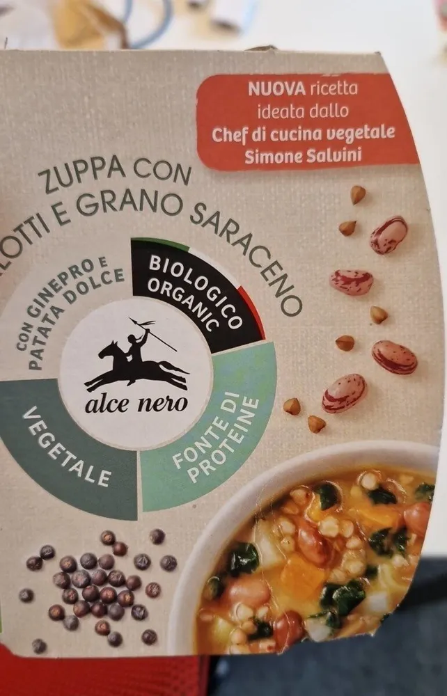 Zuppa con borlotti e grano saraceno