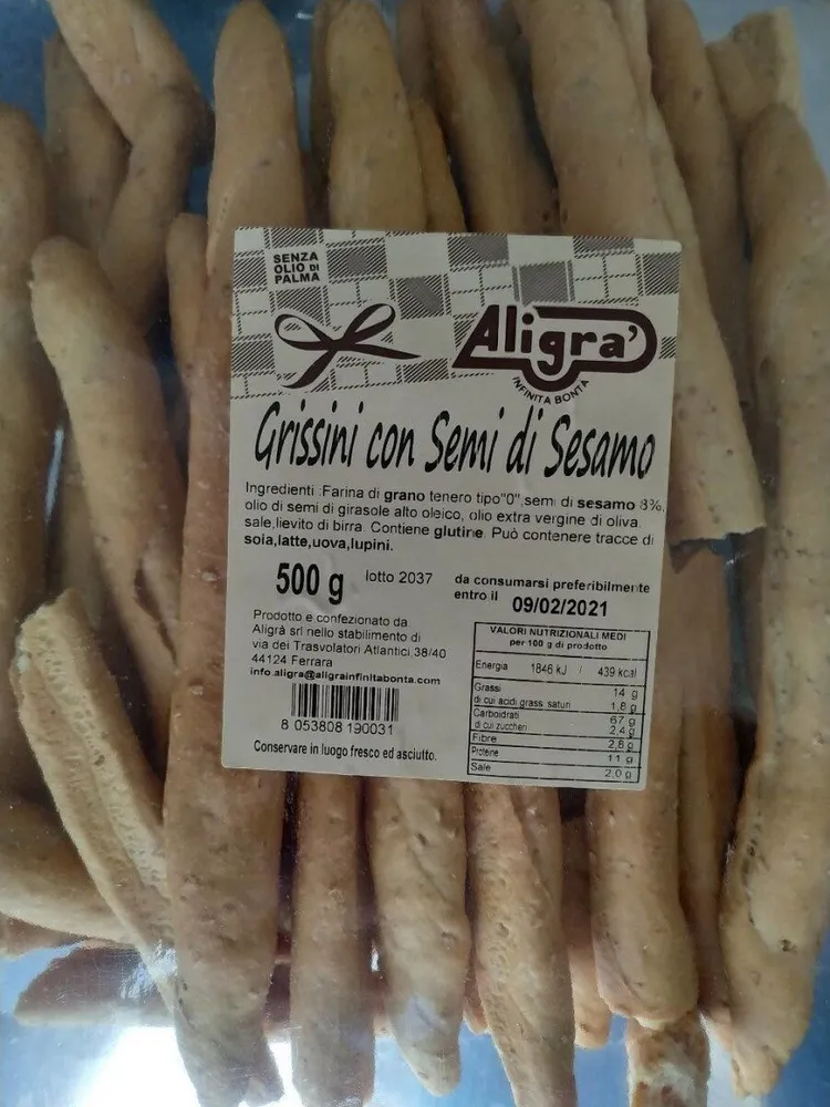 Grissini con semi di sesamo