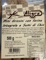 Mini grissini con farina integrale e semi di chia