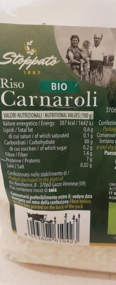 Riso carnaroli bio