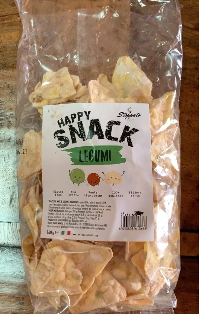 Snack Triangoli di Gallette di Mais e Legumi