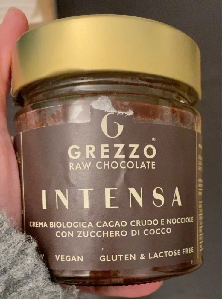 Crema biológica cacao crudo y avellanas