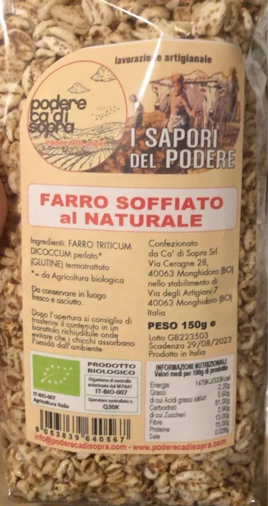 Farro soffiato al naturale