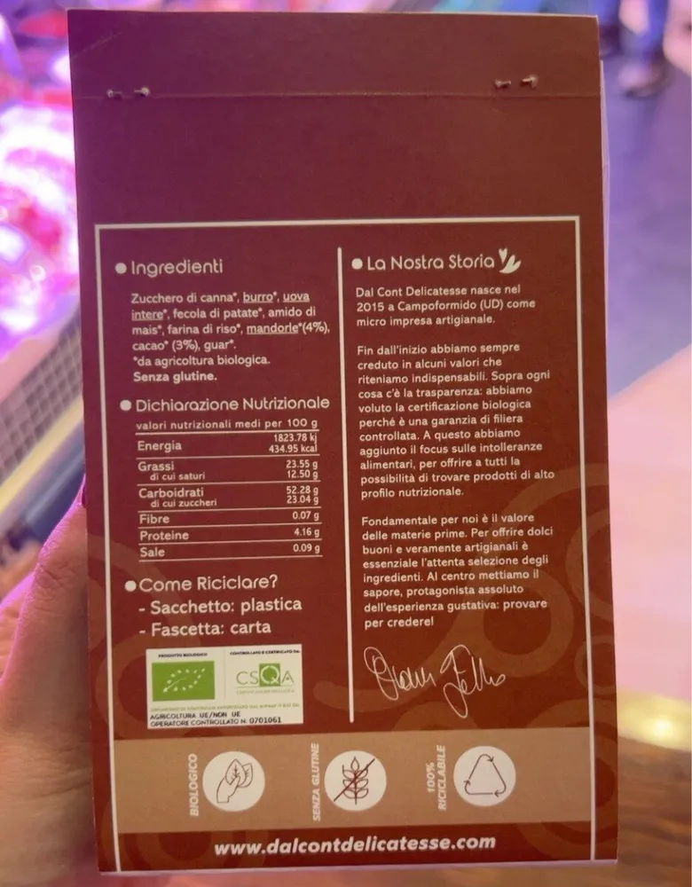 Bio frollini alle mandorle e cacao