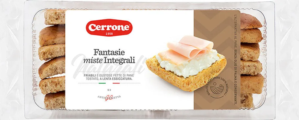 Fantasie miste integrali friabili e gustose fette