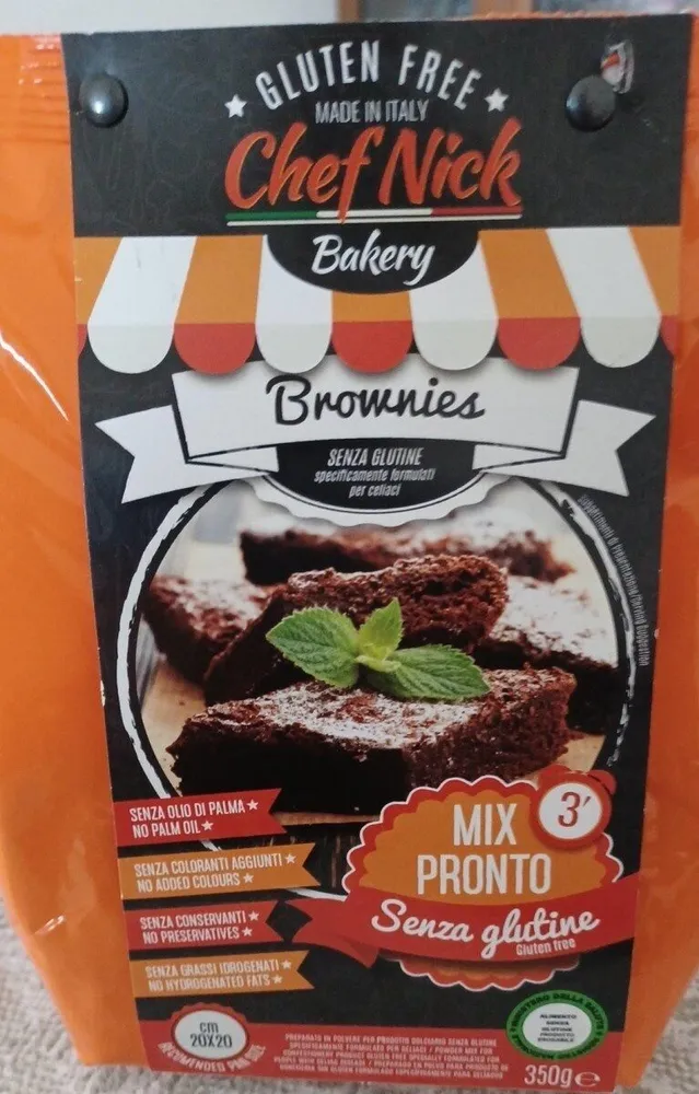Brownies senza glutine preparato