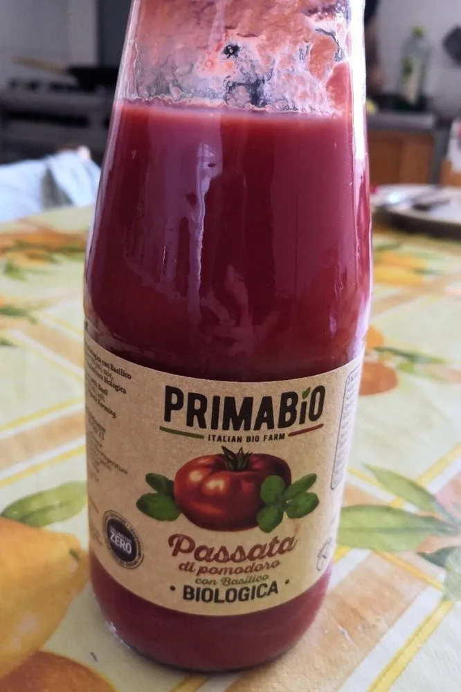 Passata al pomodoro con basilico biologica