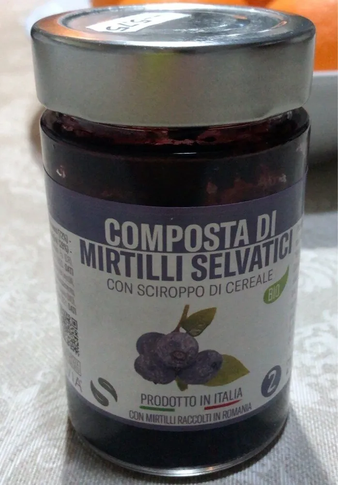 Composta di mirtilli selvatici