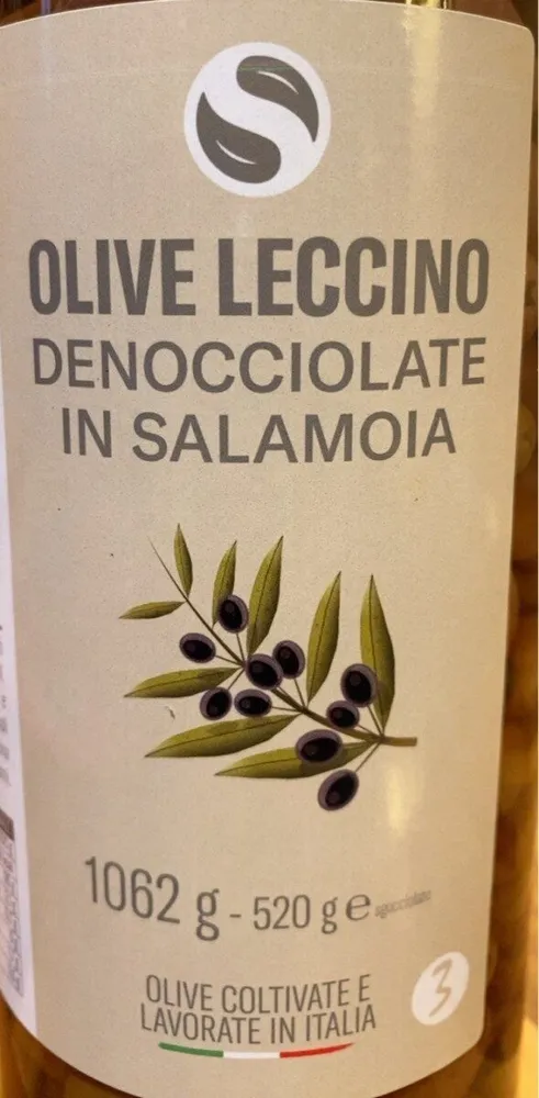 Olive leccino denocciolate in salamoia