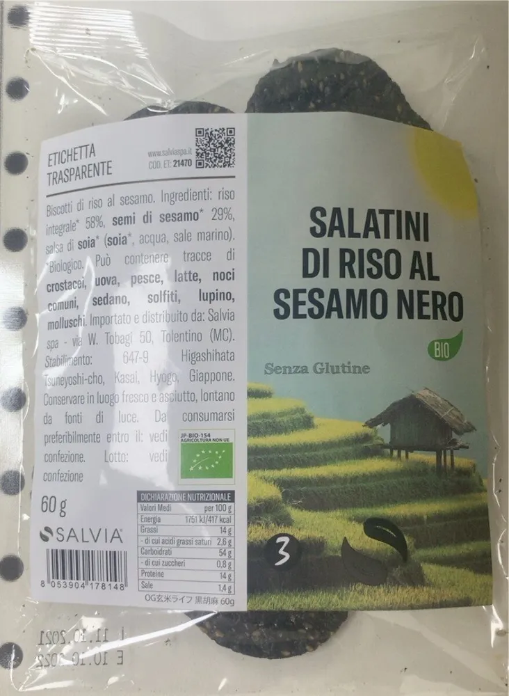 Salatini di riso al sesamo nero
