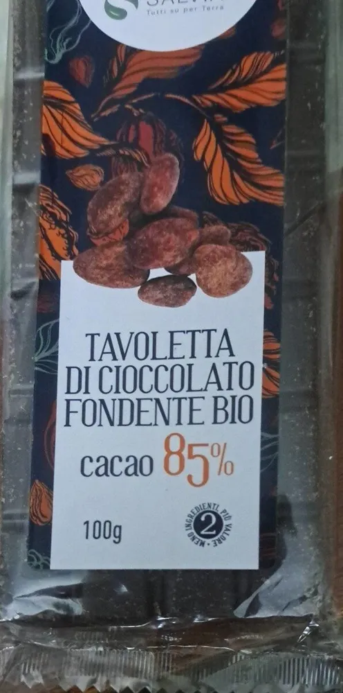 Cioccolato fondente bio 85%