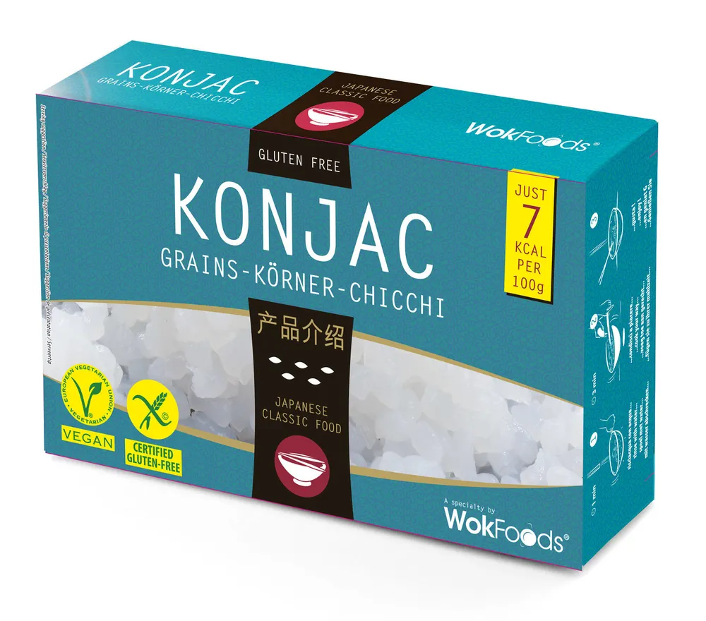 Konjac grains (riz)