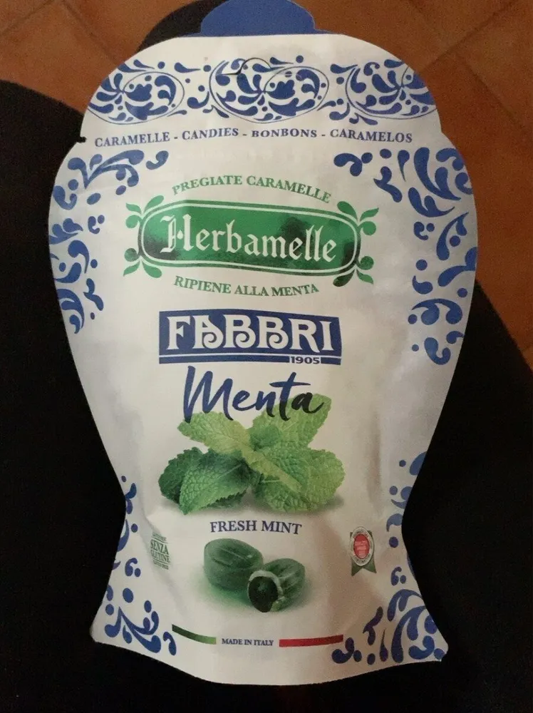 Caramelle ripiene alla menta