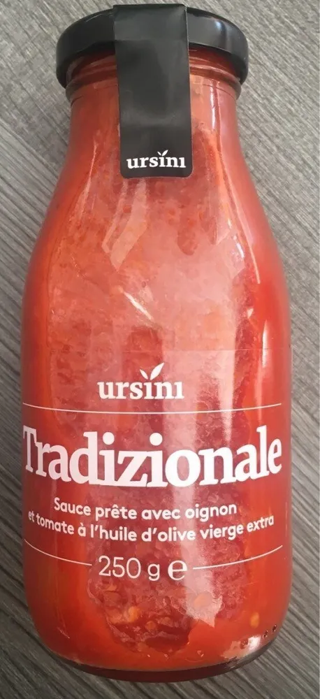 Sauce prête avec oignon et tomate à l'huile d'olive vierge extra