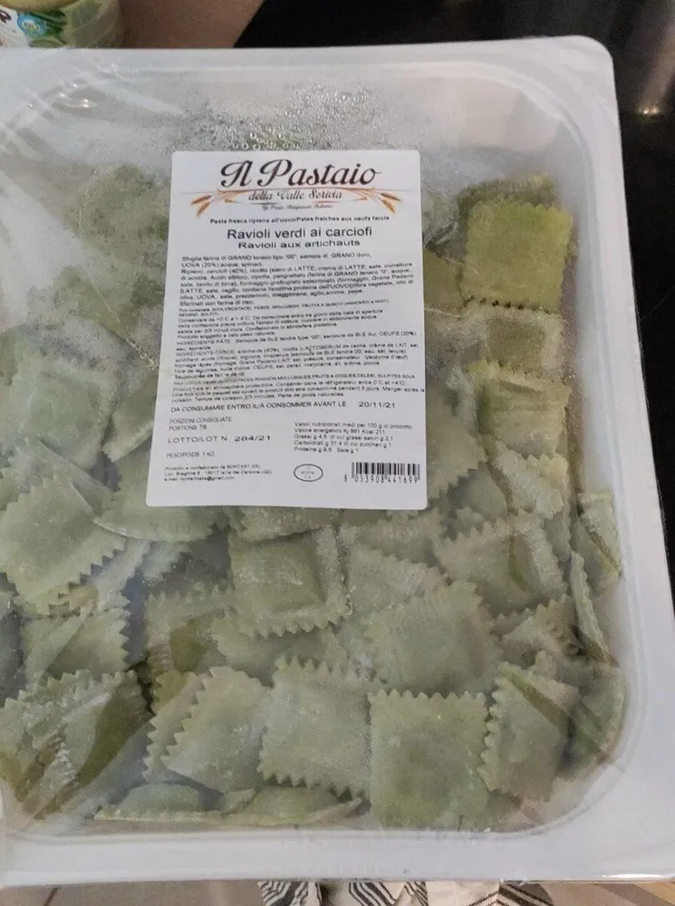 Ravioli aux artichauts